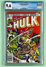 Incredible Hulk #282 (CGC 9.6) 1983 White Pages, Newsstand, 1st She-Hulk Team-Up