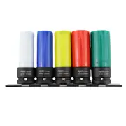 SP Tools 5pc 1/2" Dr Wheel Nut Impact Socket Set - SP20390