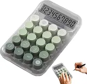 LeoLeoyy Keyboard Calculator |Mechanical Calculator Anti-Slip Desk Calculator Mechanical Buttons Anti-Slip Base Handheld Ergonomic Keyboard Calculator for Home and Office Use