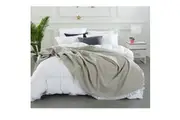 Australian Merino Wool Blanket Steel Grey by Alastairs