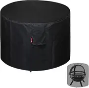 SheeChung Fire Pit Cover 36"x34" for Ikuby Fire Pit Sphere,Waterproof Heavy Duty 600D Round Fire Pit Cover for Outdoor Large Globe/Ball Firepit,Fits Propane Gas Fire Pit