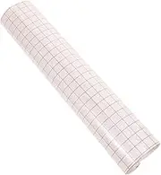 Vinyl Transfer Paper Orange Grid Self-Adhesive Laminating Film Transfer Tape for DIY Design 1 Sheet