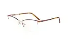 New Designer Inspired Runway Couture RCE-296 Brown & Gold Eyeglasses 53mm w/Case