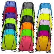 20 Colors Drawstring Backpack Bags Sack Pack Cinch Tote Sport Storage