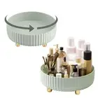 (Large Light Green)Desktop Light Luxury Cosmetic Storage Tray Rotatable Kitch HG