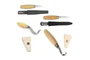 Mora wood carving chisel hook + sheath pack 163/164/106/120 Morakniv spoon bowl
