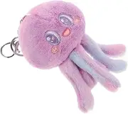 [Ipetboom] Cute Cartoon Octopus Plush Keychain Pendant Adorable Animal for Bags School Soft and Comfortable Hanging Accessory for Parties