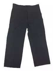 NEW Van Heusen size 4, black striped boy flat front back pocket pants