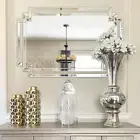 Decorative Wall Mirror for Decor, 24" X 36" Large Living Room Mirror with Glass