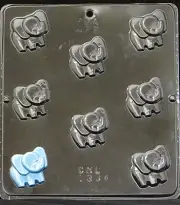 Baby Elephant Bite Size Chocolate Candy Mold 1334 Baby Shower Favor/Cupcake NEW