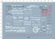 Detail Up 1/100 MG Infinite Justice Ver.1 GDM Figure Markings Water Slide Decal