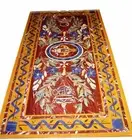 Dining Table Top Inlaid with Unique Design Rectangle Marble Restaurant Table