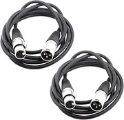 GALPADA 10M Portable XLR Male to Female Microphone Cable Cord Durable Black XLR Cable for Mixer Loudspeaker and Sound Equipment for Recording and Live Sound Applications