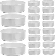 AUTSUPPL DIY Candle Making Containers 200pcs Aluminum Tea Light Tins Empty Candle Tins