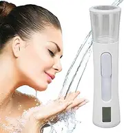 Jerliflyer Nano Facial Mister with Double Spray Nozzle and LCD Screen Display, USB Rechargeable