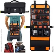 [CamKix] Roll-Out Bag with Waist / Shoulder Strap for GoPro Hero + Other Action / Compact Cameras - Multiple Carry Options (Hand Shoulder Waist Back) - Smart Case Layout - Adjustable Main Compartment