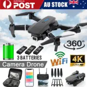 Foldable RC Quadcopter Dual Camera Drone 1080P FPV Video 3 Batteries 360° Flips