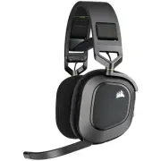 Corsair HS80 RGB Wireless Carbon- Dolby Atoms, Hyper Fast Slipstream Wireless