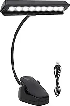 Music Stand Light, 16.7in Super Bright Rechargeable Piano Lights, Portable Folding Piano Lamp, Clip On Piano Lights, 2 Levels Dimmable, for Piano, Orchestra, Podium, Easel