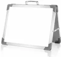 在飛比找樂天市場購物網優惠-亞馬遜雙層手提折疊辦公繪畫A型白板 雙面兒童桌面迷你磁性小白