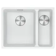 Franke Maris 1 & 1/2 Right Bowl Sink 340/150mm Polar White MRG660/34-15FPCSBRPW