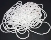 Vintage Seed Beads Czech Whiter Pearlized Full Hank 11/0