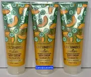 Bath & Body Works Cucumber Melon Body Cream with Hyaluronic Acid set of 3