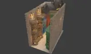 Magical Diagon Alley Book Nook, Book Shelf, Shelf Insert