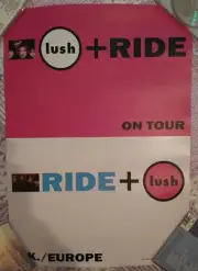 Lush/Ride - UK & European Tour - A2 Art Poster