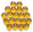 20 x Shades of Ochre Yellow Glass Mosaic, Leadlight Pebbles, Stones