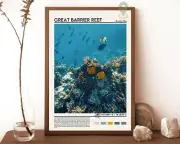 Great Barrier Reef Great Barrier Reef Poster Great Barrier Reef Travel Great