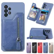 For Samsung A33 A53 A73 A14 A54 A32 A52 M52 M51 Leather Zipper Wallet Case Cover