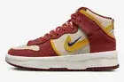 Women's Nike Dunk High Up Rebel Cinnabar Red Yellow Ochre Lapis DH3718-600