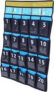 SOPOTUTU Classroom Cell Phone Storage Organizer Pouch Nonwoven Wall Hanging Bag for Holder for Classroom Use