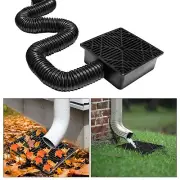 Magoog Gutter Downspout Extensions,9"×9" Low Profile Catch Basin Gutter Dow