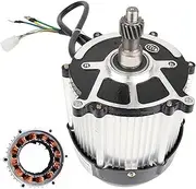3300RPM Electric Tricycle Motor 500W-1800W Permanent Magnet Brushless DC Motor 48V / 60V / 72V 5-Hole 16-Tooth Motor Pure Copper Core Generator for Electric Tricycle, DIY Parts