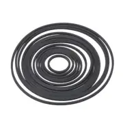 Cassette Tape Machine Belt 1.2mm Square Rubber Belt 19mm-100mm Folded Size