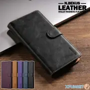 For Samsung S25 S24 S23 S22 S21/S20 FE Ultra Plus A56 Case Leather Wallet Cover