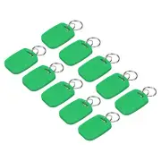 12Pcs IC Card M1 Key Fobs RFID Proximity 13.56MHz Read Only Smart Tag Green
