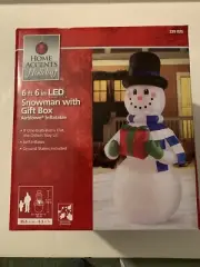 Christmas Home Accents Holiday Decoration 6 Ft 6 Snowman Airblown Inflatable
