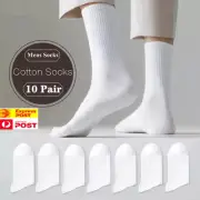 Mens Socks, Compression Running Athletic Socks, Cotton socks,Non Binding 10 Pair