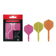 Target K-Flex Moulded Flight & Shaft No.2 NEON Set of 3