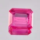 AAA+ 35.45 Ct Natural Rare Mogok Pink Ruby Emerald Cut Loose Gemstone Certified
