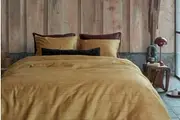 Blurred Lines Cotton Sateen Quilt Cover Set (Yellow) - Queen