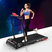 [Black Lord] X7-H Series Black Walking Pad Under Desk with 3-Level Incline and Foldable Handle, 3.0HP Treadmill 11KM/H Max Speed, Jogging Running Machine for Home Gym Work Out