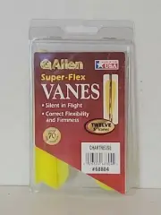 Allen Super Flex Vanes 12 Pack Chartreuse #68804