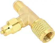 Charging Valve Air Conditioning Line Repair Tools Brass Material for R22 R12 Air Conditioning Parts