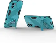 Compatible with Oppo A57 4G Bracket Shell,Compatible with Oppo A57 4G CPH2387 Kickstand (Hard PC+TPU) 2 in 1 Phone Case Cover Blue