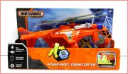Matchbox Power Shift CRANE Copter - Helicopter Lights Sounds work Claw VHTF