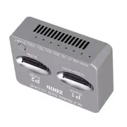 Dual-Bay NVME Docking Station USB3.2 Type C Solid Disk Case for M2 SSD M Key SSD